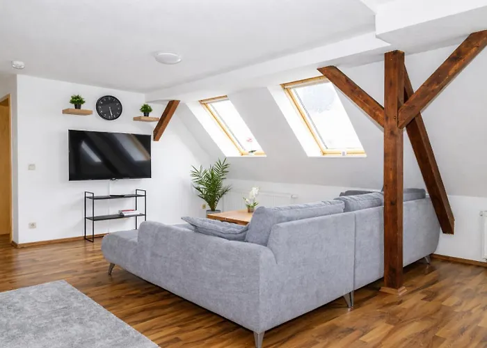 Larooms - Lp01 - 2 Zimmer, 2 Einzelbetten, 1 Doppelbett, Grosse Couch, Kueche, Balkon, Waschmaschine Apartmán Merseburg